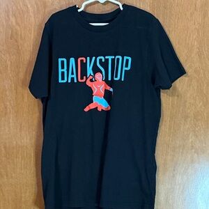 Backstop Kids Black and Red Graphic Tee